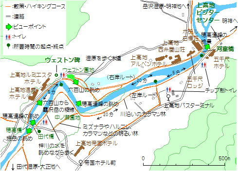 田代橋 河童橋 上高地旅行プランガイド